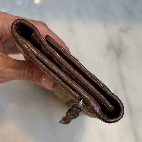 Coach Ashley Jacquard Signature Logo Full Size Wallet - Picture 9 of 15